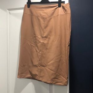 NWT: Express high-waist vegan leather midi skirt